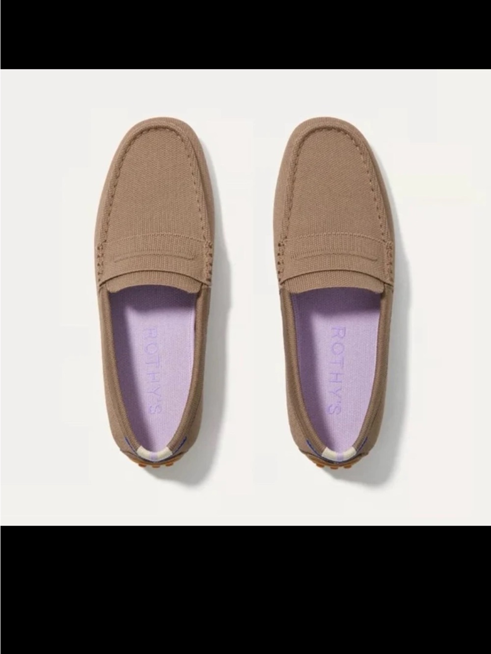 Rothy's The Driving Loafer Neutral Slip On Mens Size 8.5 Women’s 9.5/10